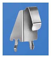 9 Volt (V) Horizontal PC Leaf-Spring Slide-In Battery Contact