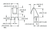 9 Volt (V) Horizontal PC Leaf-Spring Slide-In Battery Contact - 2