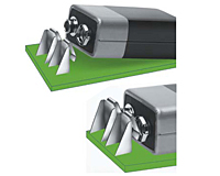 9 Volt (V) Horizontal PC Leaf-Spring Slide-In Battery Contact - 4