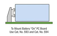 Male/Female, On-Board 9 Volt (V) Horizontal PC Snap-On Battery Contact