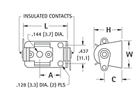 1/2AA Lithium Single Cell Steel Base Battery Holder - 2