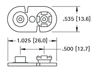 9 Volt (V) Snap-On Contact - 2