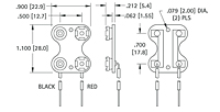 9 Volt (V) Dual Parallel Battery Straps - 2