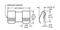 Slide-In Mount Battery Contact (5206) - 2
