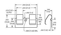 Slide-In Mount Battery Contact (5208) - 2