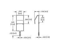 Slide-In PC Mount Battery Contact (1017-1) - 2