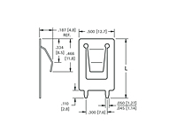 Slide-In PC Mount Battery Contact (109-2) - 2