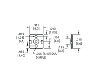 Spring & Button Battery Contact (5225) - 2