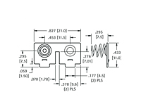 Spring & Button Battery Contact (5213) - 2