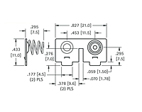 Spring & Button Battery Contact (5214) - 2