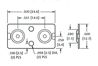 Spring & Button Battery Contact (5227) - 2