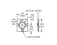Spring & Button Battery Contact (5221) - 2