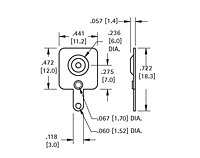 Spring & Button Battery Contact (5223) - 2