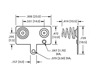 Spring & Button Battery Contact (5210) - 2