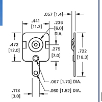 Spring & Button Battery Contact (5219) - 2