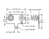 Spring & Button Battery Contact (5218) - 2