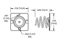 Spring & Button Battery Contact (5241) - 2
