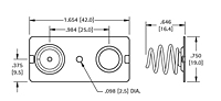 Spring & Button Battery Contact (5242) - 2