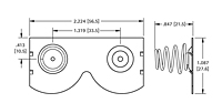 Spring & Button Battery Contact (5253) - 2