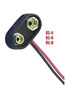 9 Volt (V) Shielded T-Style  Battery Strap