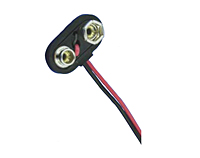 Molded Acrylonitrile Butadiene Styrene (ABC) Base , 9 Volt (V) Economy T-Style Battery Strap