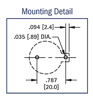 Top Loading 20 Millimeter (mm) Thru-Hole Mount (THM) Coin Cell Holder - 3