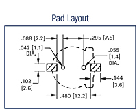 12 Millimeter (mm) Surface Mount (SMT) Coin Cell Holder (1056) - 3