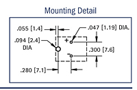 Vertical Compact 20 Millimeter (mm) Thru-Hole Mount (THM) Coin Cell Holder - 3
