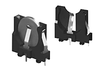 Vertical Slimline 20 Millimeter (mm) Thru-Hole Mount (THM) Coin Cell Holder