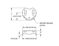 20 Millimeter (mm) Cells Insulated Retainers (3021-2) - 2