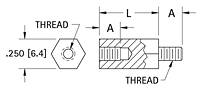 Male/Female Nylon Standoffs - 2
