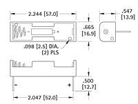 Economical Plastic Battery Holders (2460)