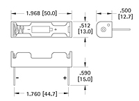 Economical Plastic Battery Holders (2466)