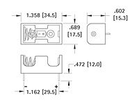 Economical Plastic Battery Holders (2485)