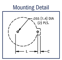 Thru Hole Mount 24 Millimeter (mm) Coin Cell Holder - 3