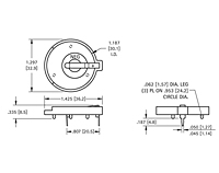 Thru Hole Mount 30 Millimeter (mm) Coin Cell Holder - 2