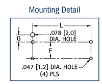 Thru Hole Mount (THM) Ultra Low Profile Lithium & Alkaline Dual Cell Holder - 3
