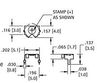 Thru Hole Mount 4.8 Millimeter (mm) Button Cell Retainer - 2