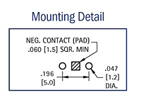 Thru Hole Mount 4.8 Millimeter (mm) Button Cell Retainer - 3