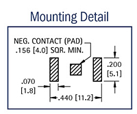 Surface Mount 6.8 Millimeter (mm) Button Cell Retainer - 3