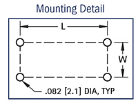 Aluminum Interconnect Battery Holder with PC Lugs