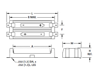 Surface Mount (SMT) Ultra Low Profile Lithium & Alkaline Dual Cell Holder - 2
