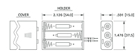 Densi-Pak® Plastic Battery Holder (2484)