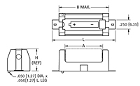 Surface Mount (SMT) Polarized Lithium Cell Holder - 2