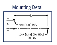 Thru Hole Mount (THM) Polarized Lithium Cell Holder - 3