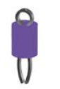 Miniature Style Test Point Terminal - Purple