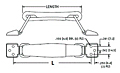 5.5 Inch (in) Retractable Handle - Schematic Diagram