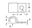 Insulated Steel Half Clamp - Schematic Diagram