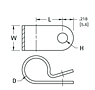 Nylon 6/6 Cable Clamps - Schematic Diagram