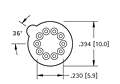 Sockets for T0-5 & TO-100 (4594) - Schematic Diagram